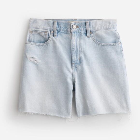Madewell The '90s Mid-Length Jean Short in Pearlman Wash - Picture 6 of 8